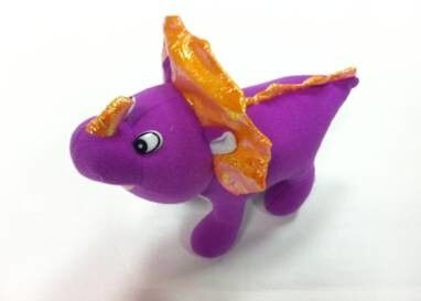 La peluche promotionnelle animale de dragon de Dino joue les peluches personnalisées par 20cm