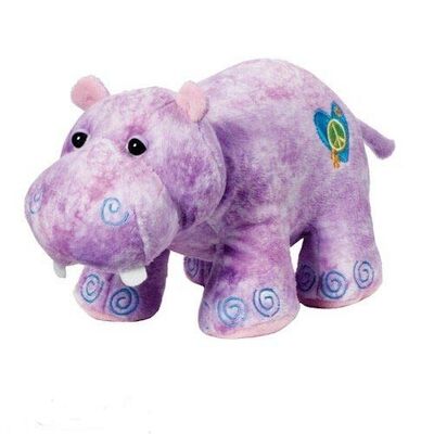 La peluche animale de bel hippopotame de 8 pouces joue des cadeaux de promotion pour la célébration de vacances
