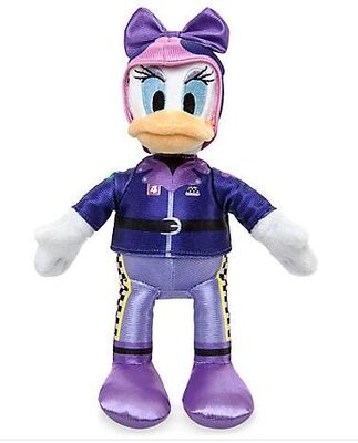Peluche de canard de marguerite de 12 de pouce de Disney de roadster voitures de coureurs pour les enfants 3+
