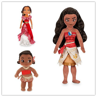 Jouets mignons de peluche de Disney de bande dessinée de Moana, princesse Stuffed Dolls de Disney