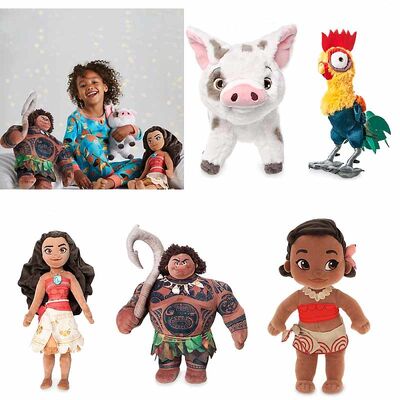 Jouets mignons de peluche de Disney de bande dessinée de Moana, princesse Stuffed Dolls de Disney