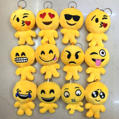 Beau jouet mignon Keychain de peluche d'Emoji avec le crochet pour des cadeaux de promotion