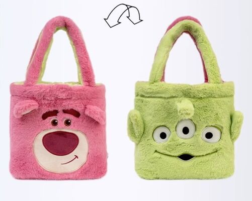 Sacs à main bandoulière réversibles Disney pour femmes, sacs en peluche