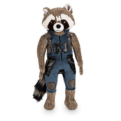 La belle peluche originale noire de Disney joue la bande dessinée 40cm de raton laveur de Rocket