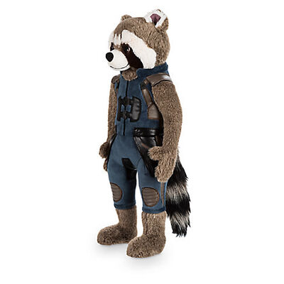 La belle peluche originale noire de Disney joue la bande dessinée 40cm de raton laveur de Rocket