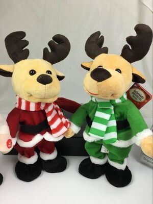 Beaux jouets de peluche de musique de danse, peluches électroniques de Noël