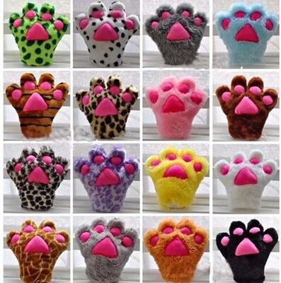 La peluche de peluche de marionnette de main de gants de patte de peluche joue pour des cadeaux de promotion