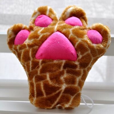 La peluche de peluche de marionnette de main de gants de patte de peluche joue pour des cadeaux de promotion