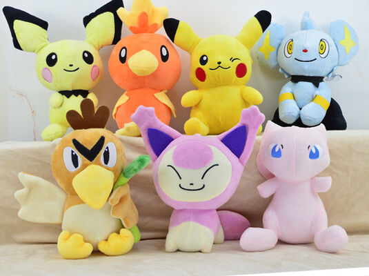jouets de peluche bourrés par bande dessinée de monstres de poche de 20cm pour vendre la machine de grue