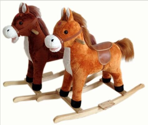Animaux de cheval de basculage de mode d'intérieur pour l'équitation de Chlidren sur le jeu