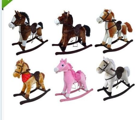 Animaux de cheval de basculage de mode d'intérieur pour l'équitation de Chlidren sur le jeu