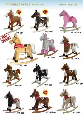 Animaux de cheval de basculage de mode d'intérieur pour l'équitation de Chlidren sur le jeu