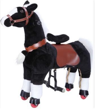 Tour mécanique d'enfant de poney d'équipement de parc d'attractions sur les chevaux de basculage de marche d'animal