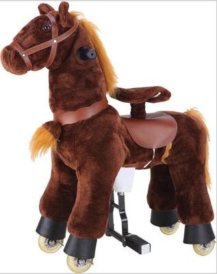 Tour mécanique d'enfant de poney d'équipement de parc d'attractions sur les chevaux de basculage de marche d'animal