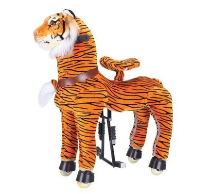 Enfant mécanique de basculage de poney d'équipement de parc d'attractions de tigre se débarrassant sur l'animal de marche