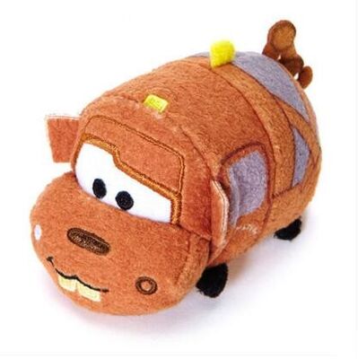 Les nouvelles voitures originales de coureurs de roadster de Disney joue 3 jouets de peluche de bande dessinée de Tsum Tsum 10cm
