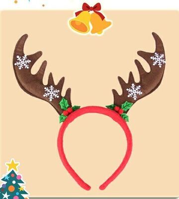 Belle épingle à cheveux de bandeau de bandeau de peluche de Noël pour le jeu