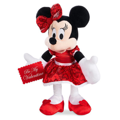 Peluche Minnie Mouse Disney Rouge Saint-Valentin 30 cm personnalisée