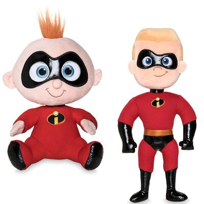 Le tiret et la peluche Incredibles de Jack 2 animaux de bébé de peluche/bande dessinée ont bourré des jouets
