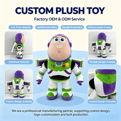 Cute Story Disney personnage d'animation jouets en peluche OEM pour les importateurs mondiaux de jouets