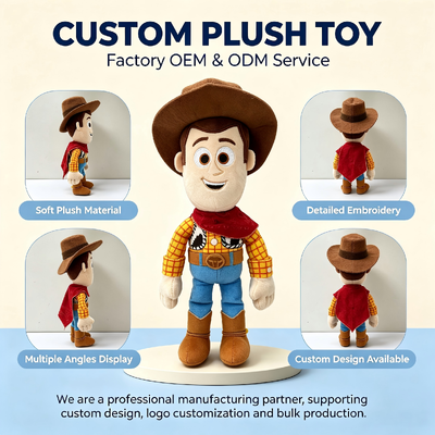 Cute Story Disney personnage d'animation jouets en peluche OEM pour les importateurs mondiaux de jouets