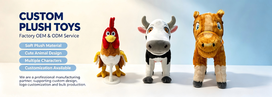 Cute Animals Cartoon Plush Jouet Doux Plissé Poupées Pour Les Enfants