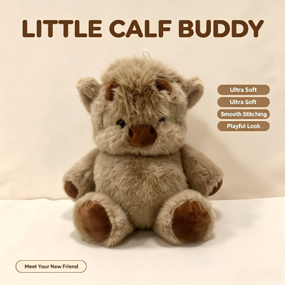 OEM Cute Plush Jouet Doux Highland Cow échantillons personnalisés