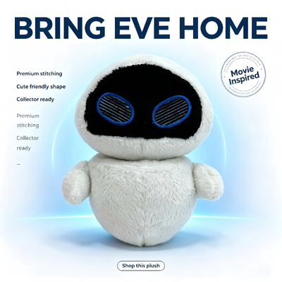 Peluche Mignonne WALL‑E EVE Disney Pixar Peluches