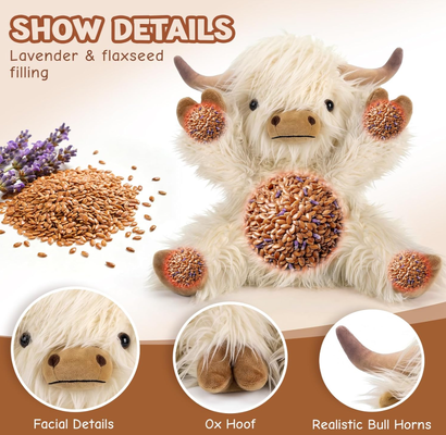 Peluche Mignonne de Vache des Highlands Compagnon Jouets en Peluche pour Marques Mondiales