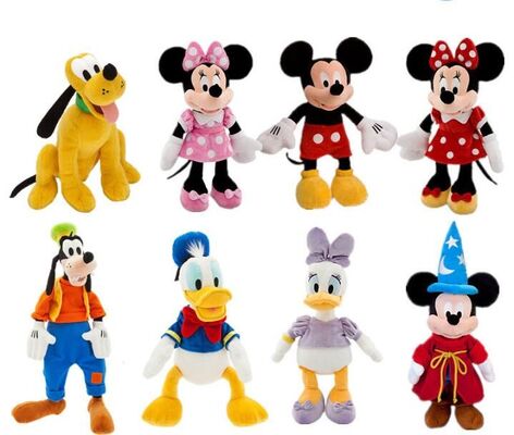 La peluche classique originale de famille de Disney Mickey joue 22cm