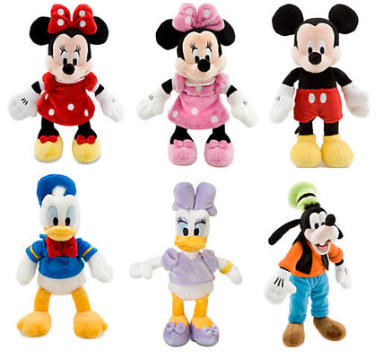 La peluche classique originale de famille de Disney Mickey joue 22cm