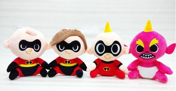 Bel Incredibles 2 jouets Supercute de peluche de bande dessinée