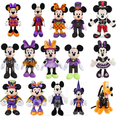 Le jour Minnie Mouse de Halloween pourpre et les jouets de peluche de Mickey Disney pour le festival de partie d'animaux familiers