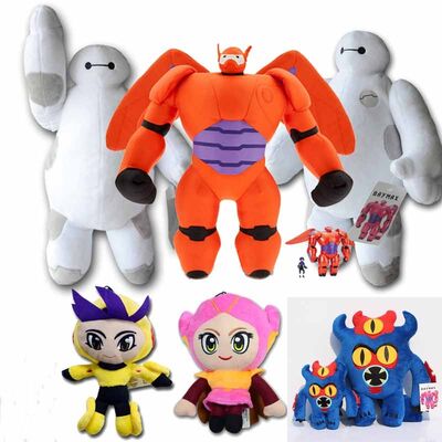Grand jouet de peluche de bande dessinée de Baymax du héros 6