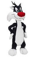 Jouets Looney de peluche de bande dessinée de peluches d'airs de Sylvester en polyester