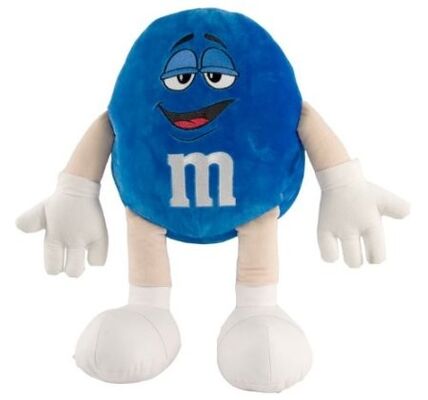 Jouets bourrés par M&M bleus moyens, beaux petits animaux de peluche pour des enfants