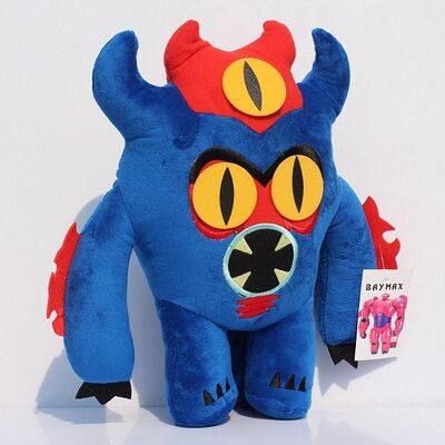 Grand jouet de peluche de bande dessinée de Baymax du héros 6