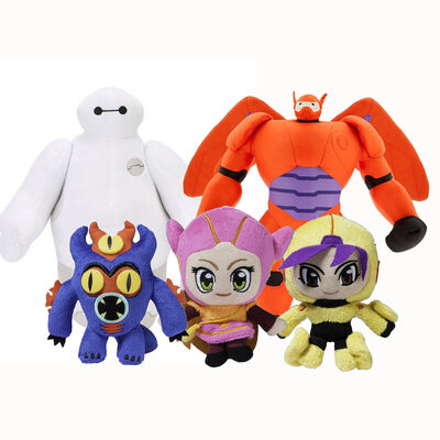 Grands jouets de peluche de Disney de nombre d'actions de Baymax du héros 6 en matériel de polyester