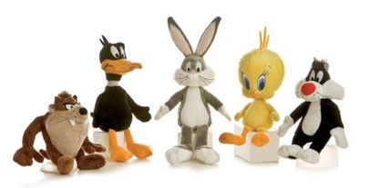 Jouets Looney de peluche de bande dessinée de peluches d'airs de lapin original pour la collection