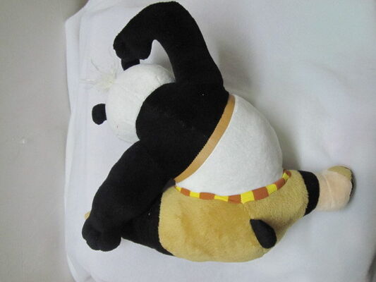 Jouets bourrés par bande dessinée mignonne de pose de coup-de-pied de panda de Kungfu pour la collection