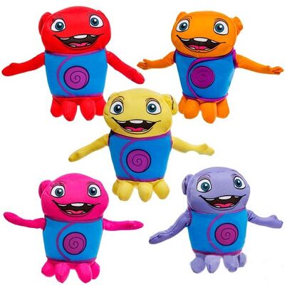 Les nouveaux étrangers de bande dessinée me conduisent les travaux bourrés fous à la maison Boov Asst de rêve de jouets de peluche