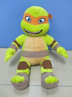 Grands jouets adolescents jaunes de peluche de bande dessinée de tortues de Ninja de mutant pour la collection