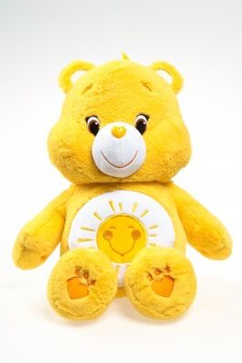 Le soin jaune soutient des jouets de peluche de bande dessinée de peluches pour des filles, bébés