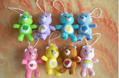 Le soin soutient le jouet Keychain de peluche pour des cadeaux de promotion, rouge/jaune/pourpre/Brown