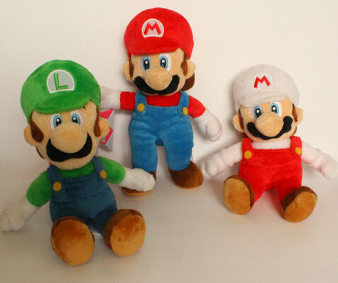 Belles poupées superbes vertes de peluche de Mario/peluches superbes de frères de Mario