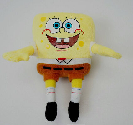 La bande dessinée d'ensemble complet de famille de SpongeBob a bourré des jouets, rose/vert/rouge/jaune