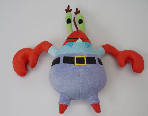 La bande dessinée d'ensemble complet de famille de SpongeBob a bourré des jouets, rose/vert/rouge/jaune