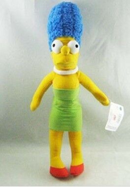 Les jouets de peluche de bande dessinée de peluches de Simpsons, matériel de polyester