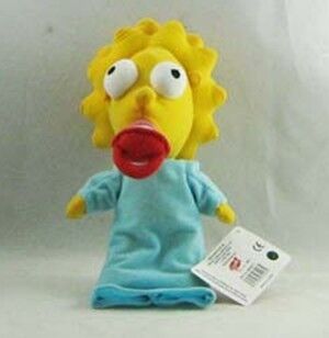 Les jouets de peluche de bande dessinée de peluches de Simpsons, matériel de polyester