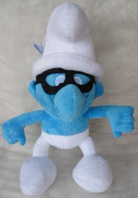 Jouets mignons de peluche de bande dessinée de peluches de Smurf pour vendre la machine de grue